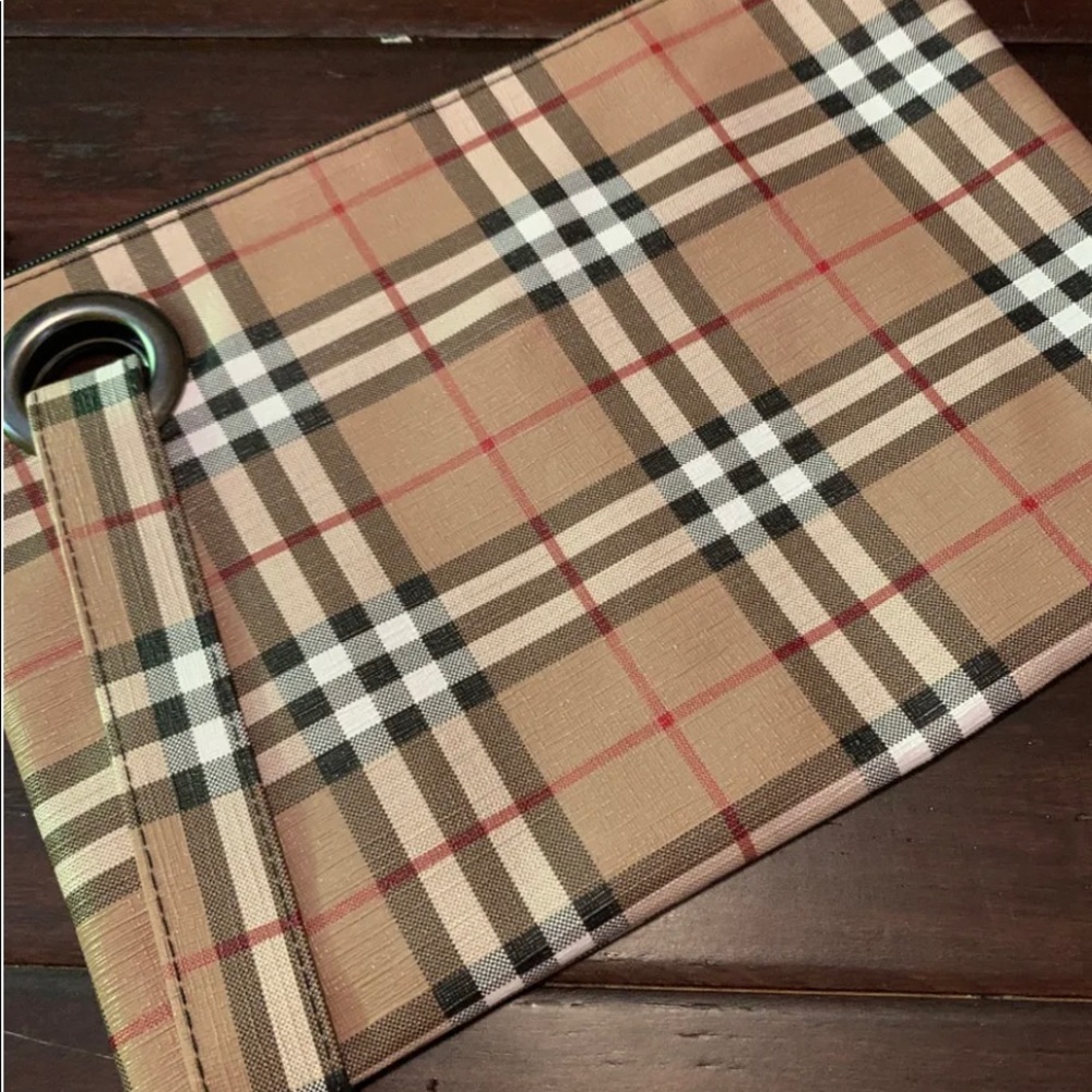 Plaid Wristlet Clutch